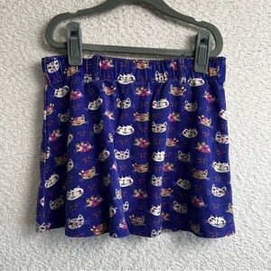 Tom Tailor Toddler Girls Kids Cats Purple Skirt 100% Cotton Size 3-5 Years